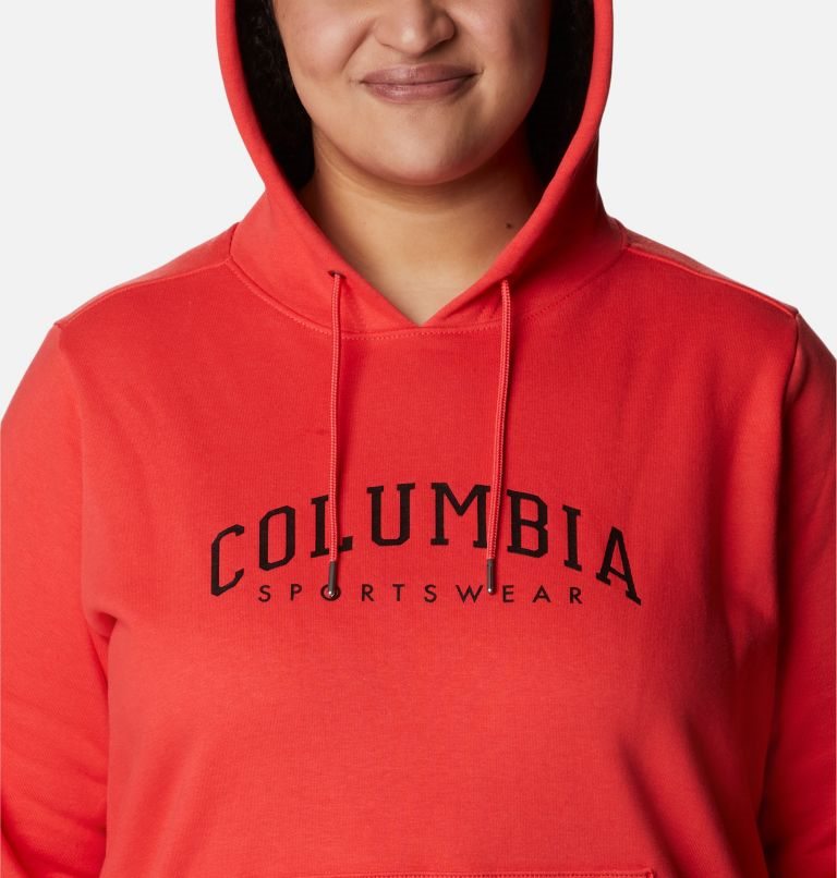 Columbia Logo Hettegensere Dame Rød | Plus Size 75814B